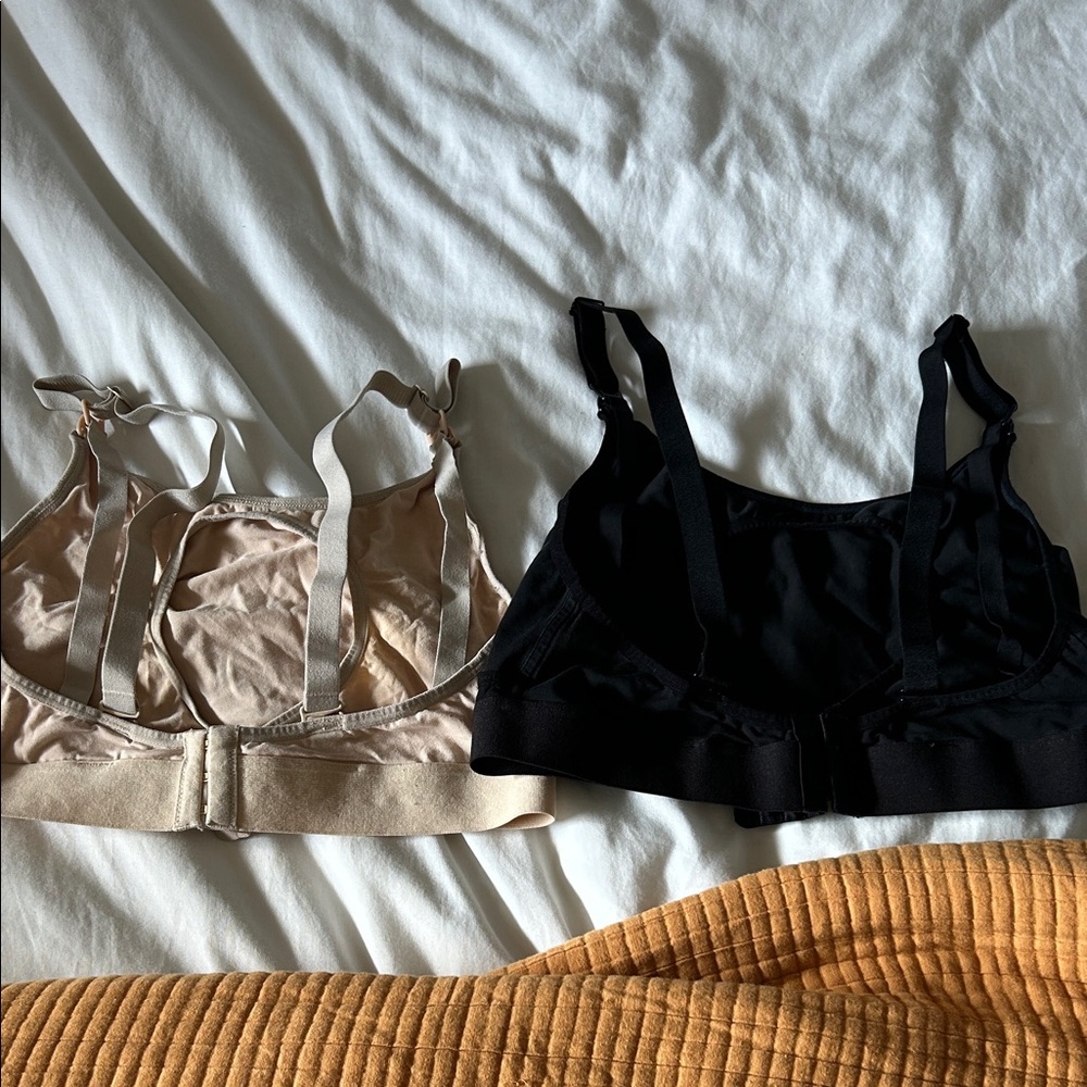 Momcozy pumping/nursing Black and Tan bra M